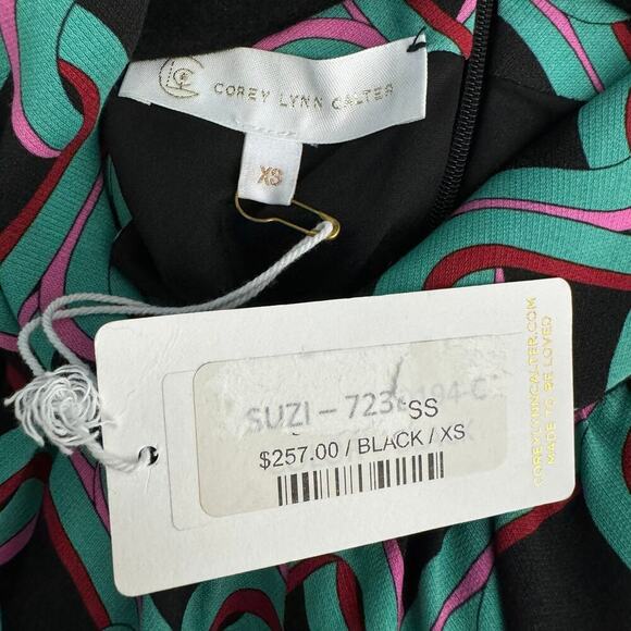 Corey Lynn Calter Suzi Mini Dress Sleeveless in Chain Link Graphic Print Size XS - Picture 8 of 9